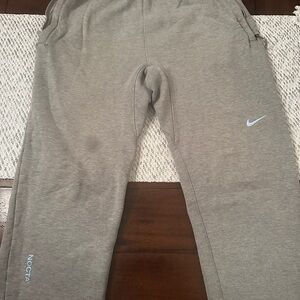 Nike Gray Sweatpants with Light Blue Logo